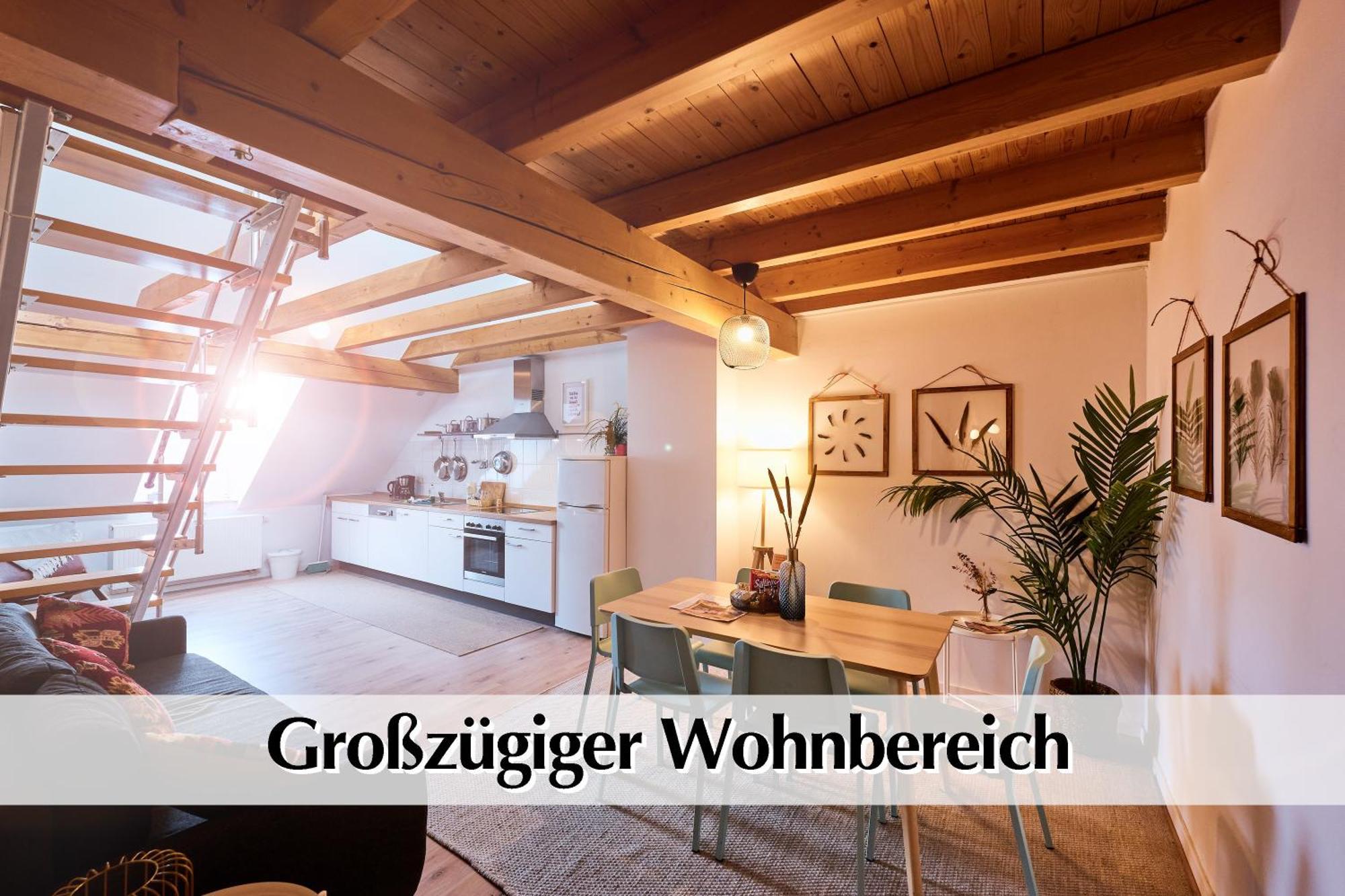 Helle 72Qm Maisonette Wohnung Im Herzen Erfurts Mit Kingsize Bett, Smart-Tv, Etc Exterior foto